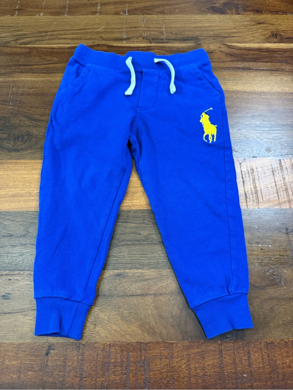 Polo Ralph Lauren Boys 4/4T Royal Blue Big Pony Fleece Jogger Sweatpants